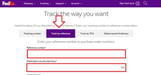 FedEx Tracking Steps by Reference
