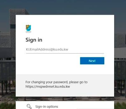 Logging into Kuwait University Moodle via KU SIS