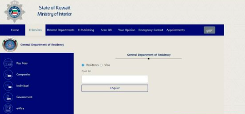 Residency Payment Selection