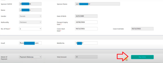 Payment for Health Insurance